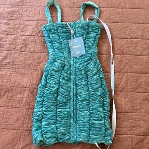 House of CB Chiffon Scrunch Mini Dress